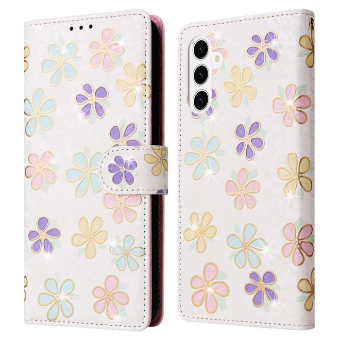 OEM - Mobilskal till Samsung Galaxy S26+ RFID-Skydd Blommönster - Färgglad Blomma