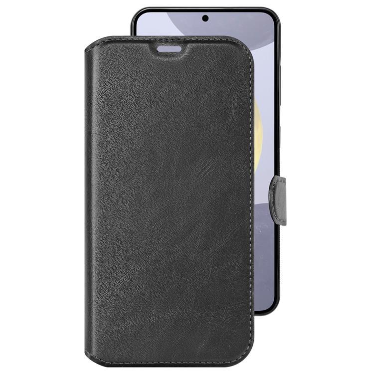 CHAMPION Galaxy S25 Plånboksfodral 2-in-1 Slim - Svart | 2353 | AlltMobil