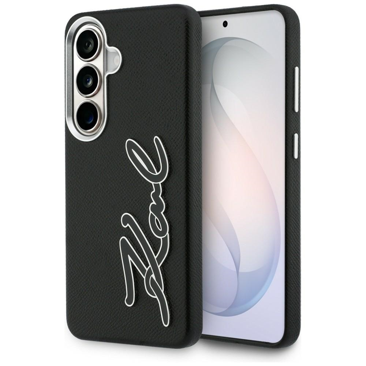 Karl Lagerfeld Mobilskal För Galaxy S26 Grained Signature Metal Resin | 2353 | AlltMobil