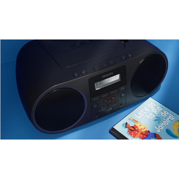 Philips - PHILIPS Boombox CD/DAB+/FM-radio/Bluetooth TAZ6000/10 - Svart
