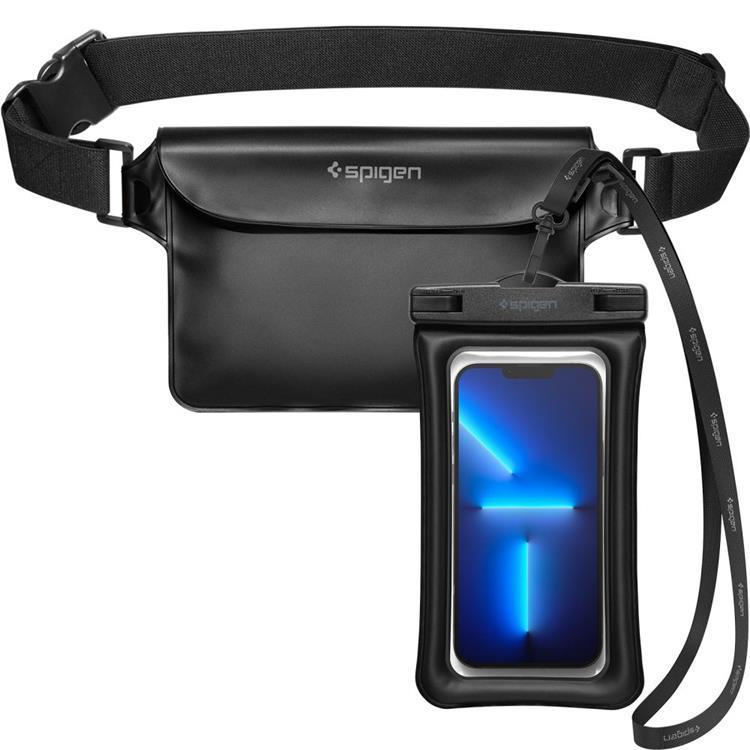 Spigen Universal Vattentät Mobilväska och Midjeväska A621 - Svart | 5650 | AlltMobil