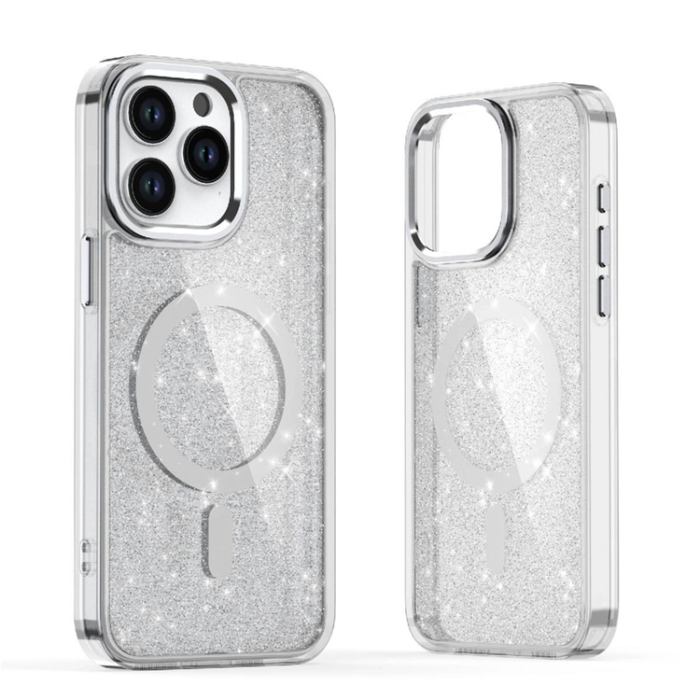 A-One Brand - iPhone 17 Mobilskal MagSafe Glitter - Semitransparent