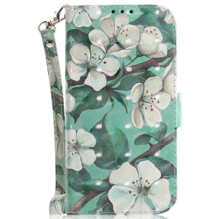 OEM - Plånboksfodral för Samsung Galaxy S26 Konstläder - Blommor