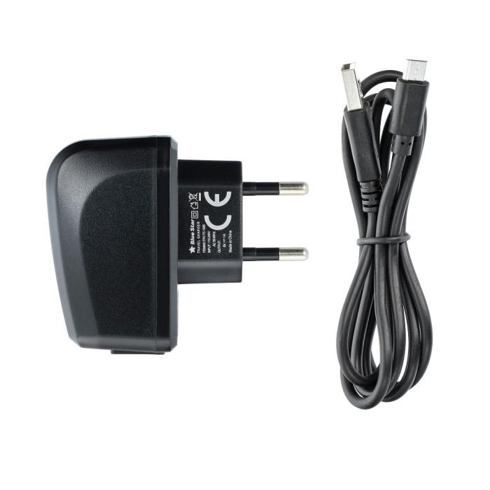 Blue Star - Blue Star Laddare USB-A, 1A med micro-USB kabel 1.13m