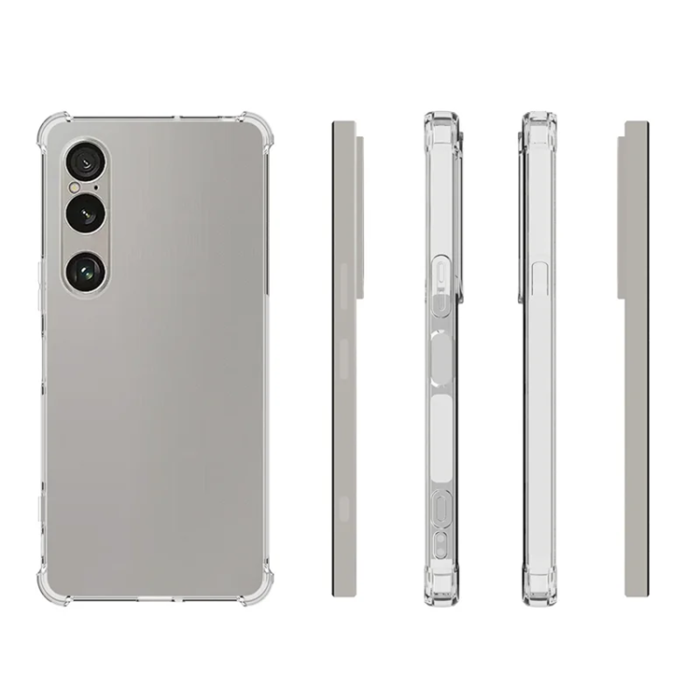 A-One Brand - [2-Pack]Sony Xperia 1 VII Mobilskal Med Skärmskydd 2.0mm - Transparent