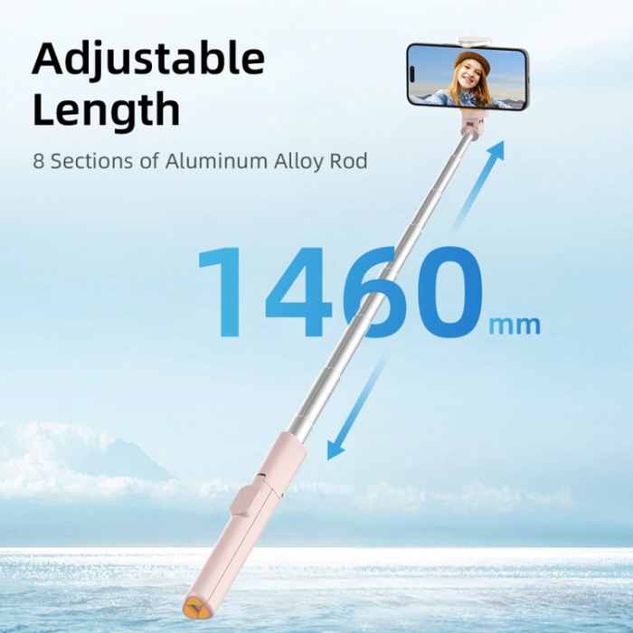 Tech-Protect - Tech-Protect Bluetooth Selfie Stick Tripod - Rosa