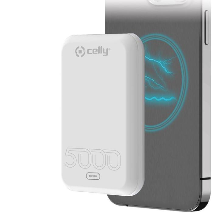 Celly - Celly PowerBank 15W MagSafe Trådlös laddning 5000mAh