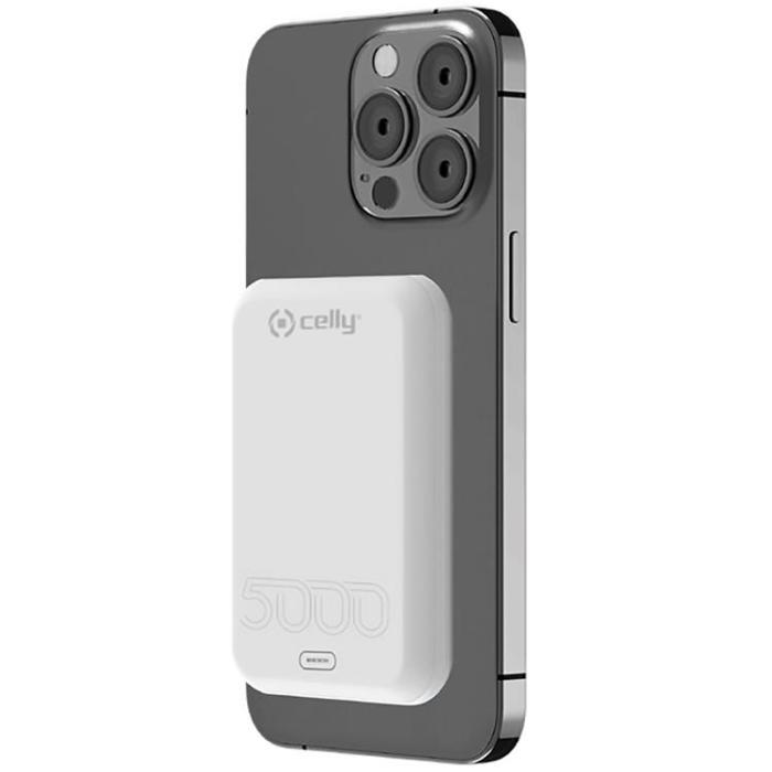 Celly - Celly PowerBank 15W MagSafe Trådlös laddning 5000mAh