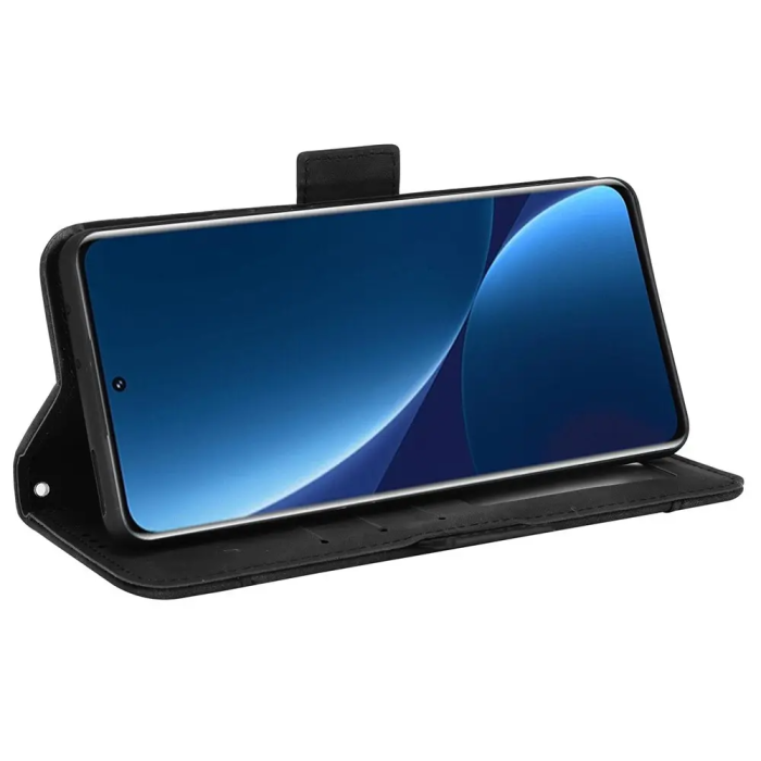 Taltech - Xiaomi 12 Pro Plånboksfodral - Svart