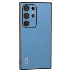 ABEEL - ABEEL Mobilskal till Samsung Galaxy S24 Ultra Texturerad L&auml;der Bl&aring;
