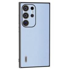 ABEEL - ABEEL Mobilskal till Samsung Galaxy S24 Ultra &Auml;kta L&auml;der Bl&aring;