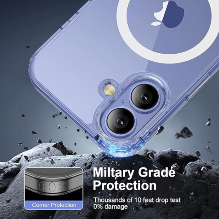 OEM - iPhone 16 Plus Mobilskal MagSafe Anti Shock 1.5 mm - Transparent