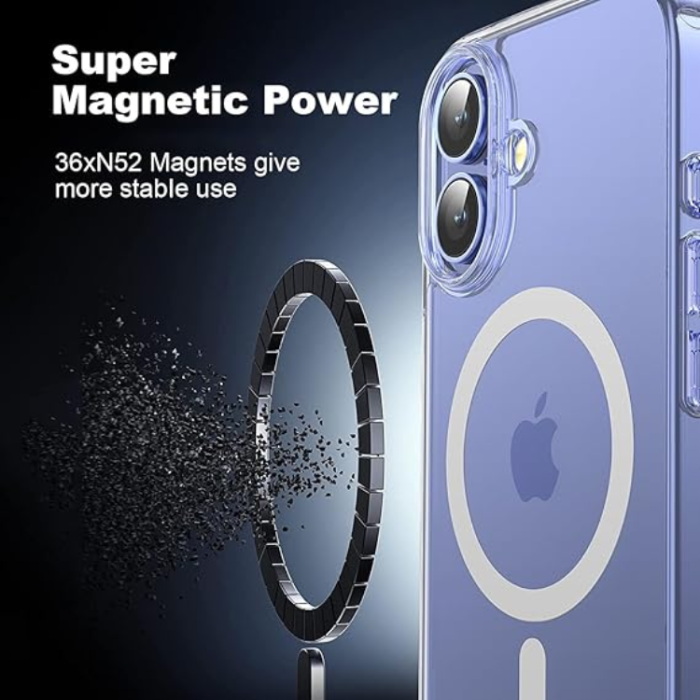 OEM - iPhone 16 Plus Mobilskal MagSafe Anti Shock 1.5 mm - Transparent