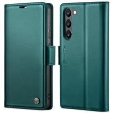 Caseme - CASEME Pl&aring;nboksfodral Konstl&auml;der f&ouml;r Samsung Galaxy S23 - Gr&ouml;n