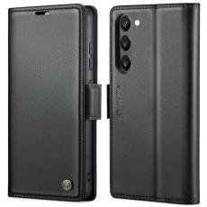 Caseme - CASEME Pl&aring;nboksfodral Konstl&auml;der f&ouml;r Samsung Galaxy S23 - Svart