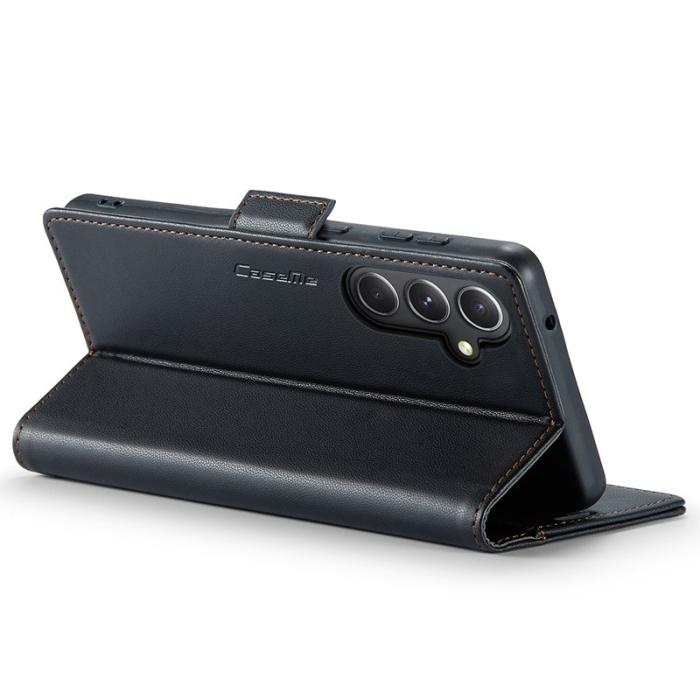 Caseme - CASEME Plånboksfodral Konstläder för Samsung Galaxy S23 FE - Svart