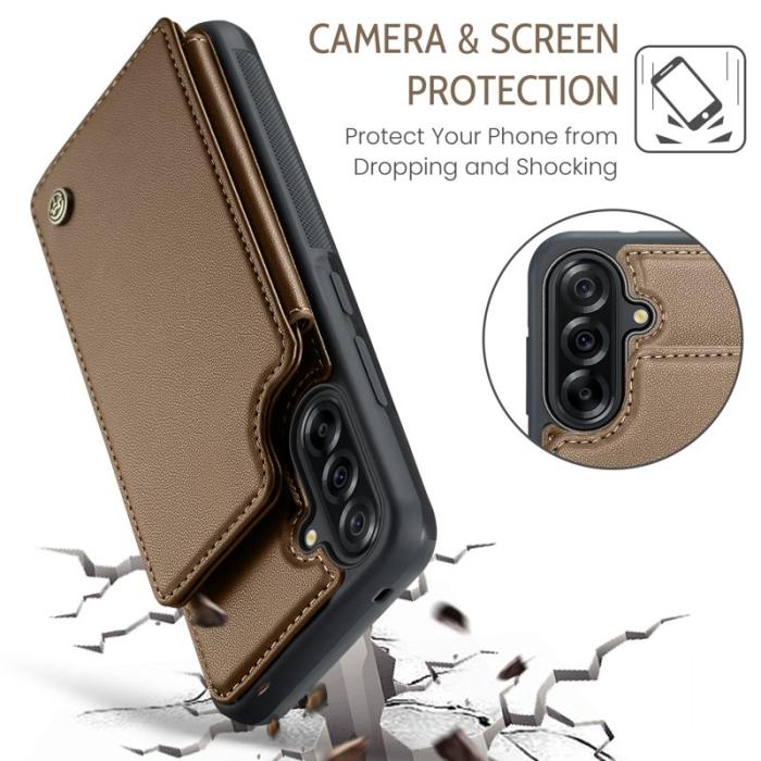 Caseme - CASEME C22 Fodral för Samsung Galaxy A17 5G/4G - Brun