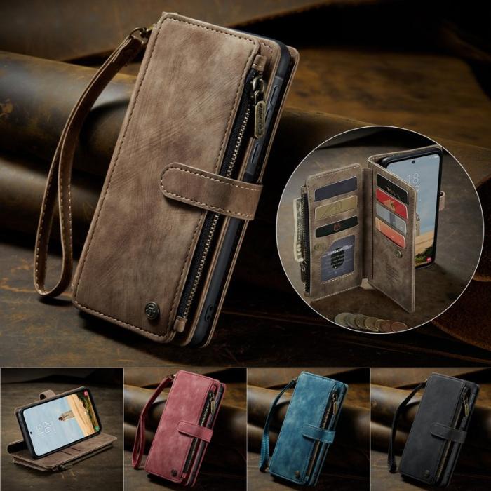 Caseme - CASEME Konstläder Plånboksfodral för Samsung Galaxy A56 5G - Brun