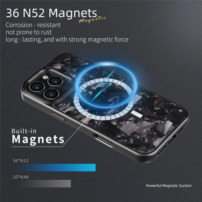 A-One Brand - iPhone 16 Pro Mobilskal Aramid Fiber med metallbåge - Lila