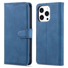 AZNS - AZNS iPhone 13 Pro Pl&aring;nboksfodral Konstl&auml;der - St&auml;llfunktion - Bl&aring;
