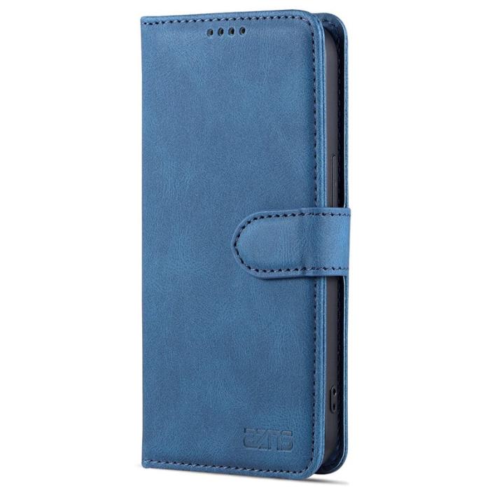 AZNS - AZNS iPhone 13 Pro Plånboksfodral Konstläder - Ställfunktion - Blå