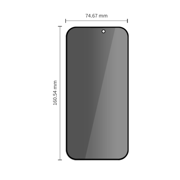 Tech-Protect - [2-Pack] Tech-Protect Härdat Glas Skärmskydd för iPhone 18 Pro Max Privacy