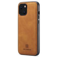 DG.MING - DG.MING Mobilskal till iPhone 13 Bakskydd PU L&auml;der+PC+TPU Brun