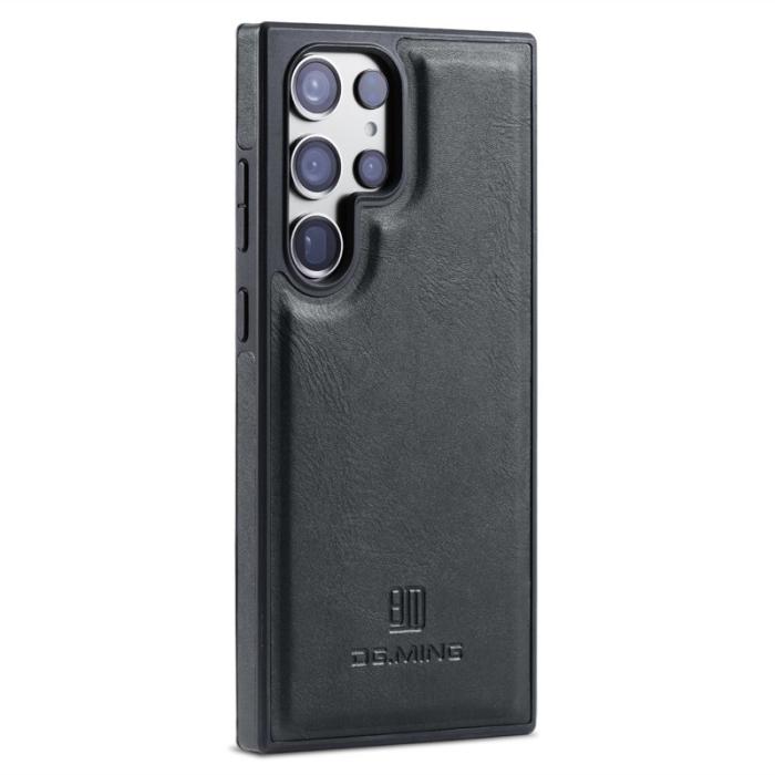 DG.MING - DG.MING Mobilskal till Samsung Galaxy S23 Ultra PU Läder + PC + TPU - Svart