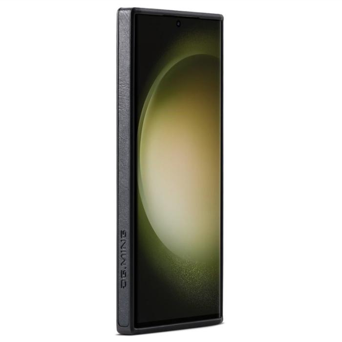 DG.MING - DG.MING Mobilskal till Samsung Galaxy S23 Ultra PU Läder + PC + TPU - Svart