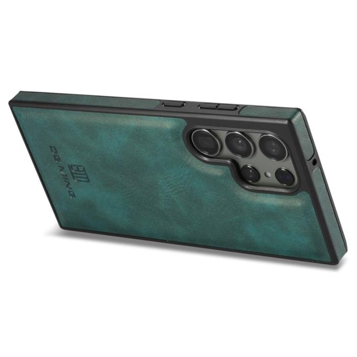 DG.MING - DG.MING Mobilskal till Samsung Galaxy S23 Ultra PU Läder+PC+TPU - Grön