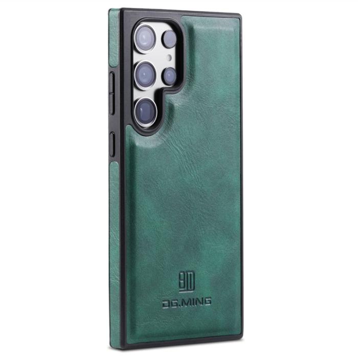 DG.MING - DG.MING Mobilskal till Samsung Galaxy S23 Ultra PU Läder+PC+TPU - Grön