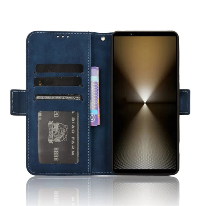 A-One Brand - Sony Xperia 1 VI Plånboksfodral Läder - Blå