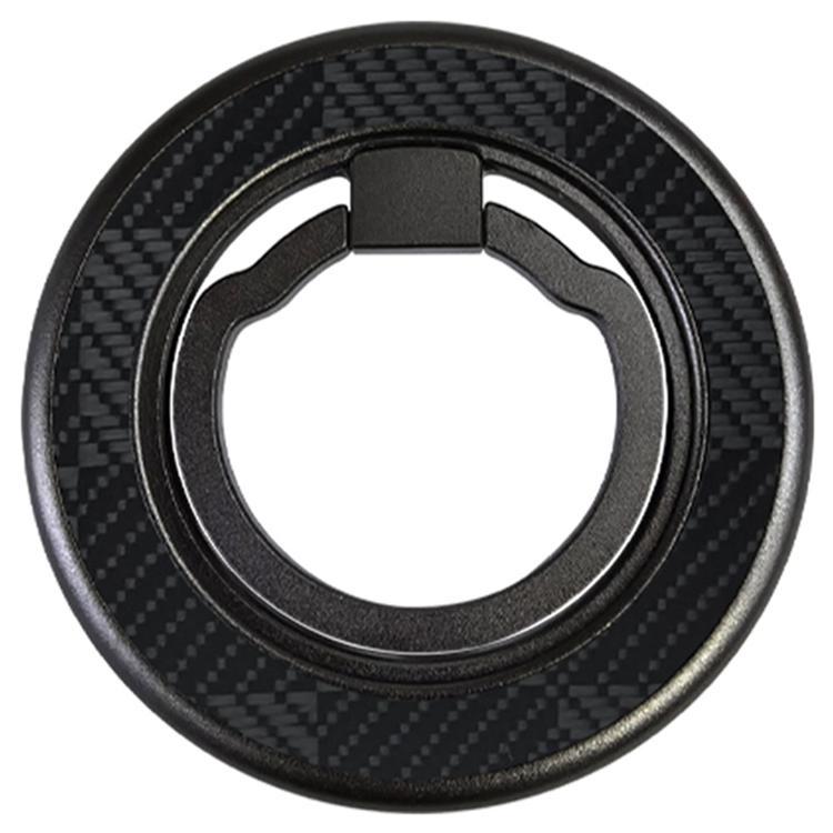 Magnetisk Mobil Finger Ringhållare Kickstand Aramid Fiber (Svart-Grå) | 5566 | AlltMobil