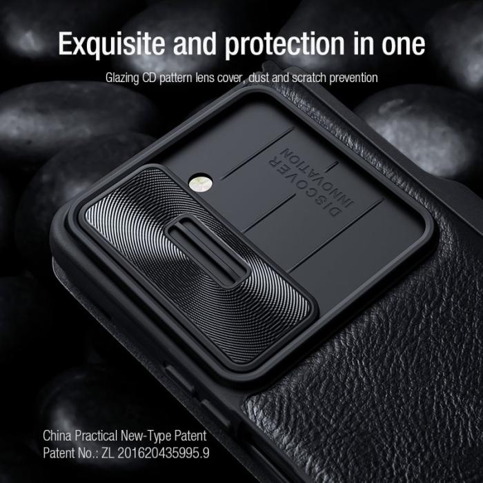 Nillkin - NILLKIN Qin Pro Series Fodral för Samsung Galaxy Z Fold5 - Svart
