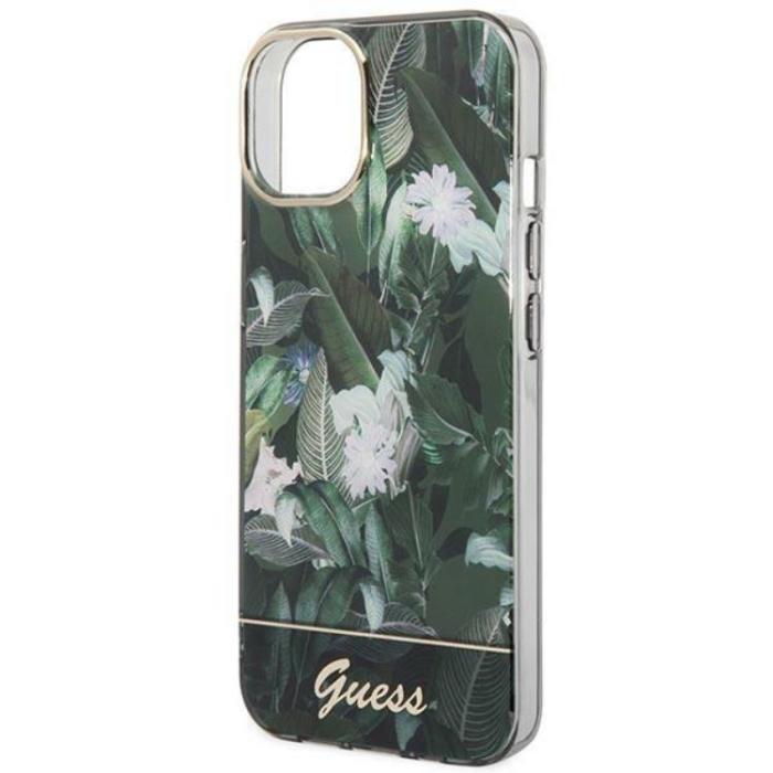 Guess - GUESS iPhone 14 Plus Skal Jungle Collection - Grön