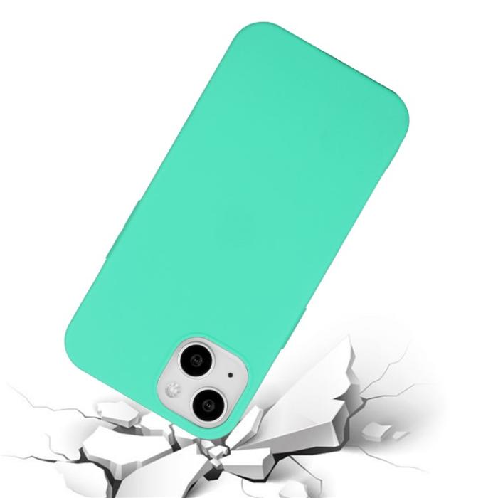 OEM - iPhone 15 Plus Mobilskal TPU Matte Slim-Fit - Cyan