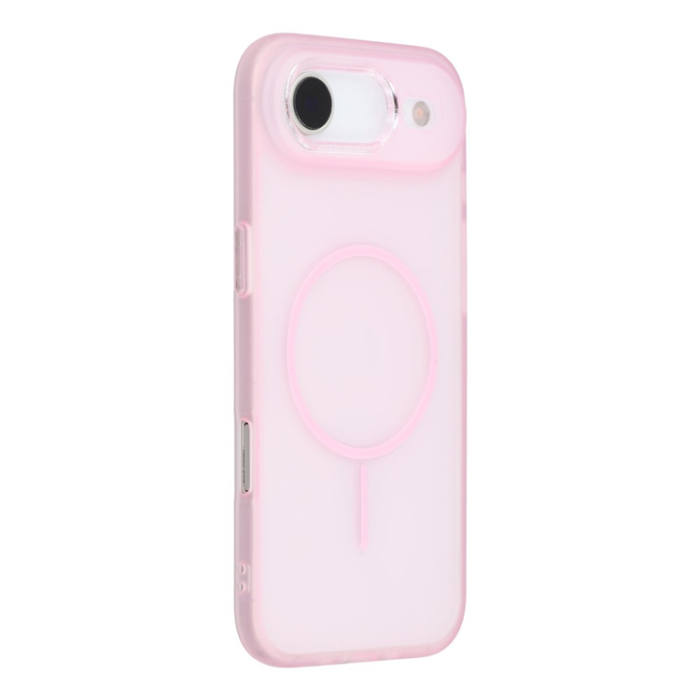 A-One Brand - iPhone Air Mobilskal MagSafe med Glitter Lins Frame - Rosa