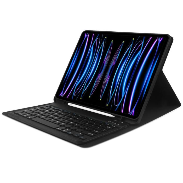Tech-Protect - Tech-Protect iPad Pro 12.9 (2020/2021/2022) Fodral med Tangentbord - Svart