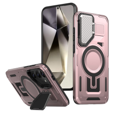 A-One Brand - Galaxy S25/S24 Mobilskal MagSafe Kickstand - Roséguld