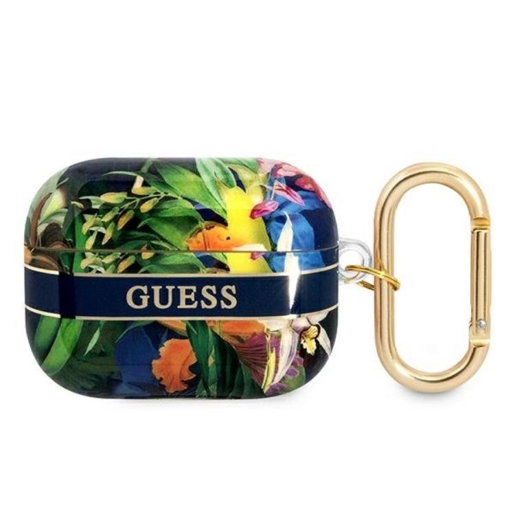 Guess AirPods Pro Skal Flower Strap Collection - Blå | 2353 | AlltMobil