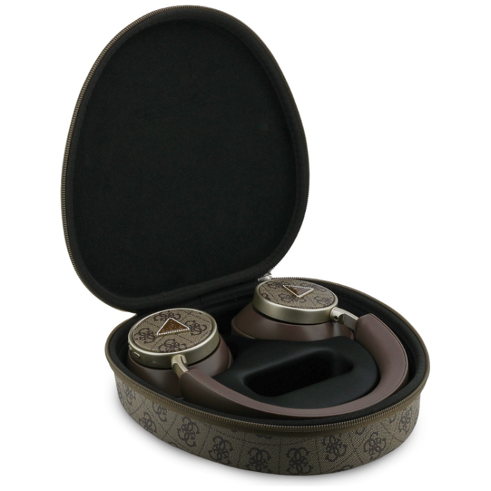 Guess - Guess Over-Ear Hörlurar ENC Bluetooth 4G Triangle Logo - Brun