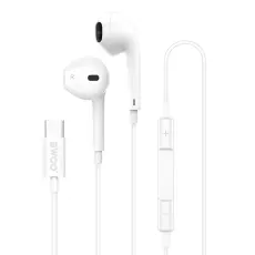 BWOO - BWOO In-Ear Trådbundna Hörlurar USB-C Digital - Vit