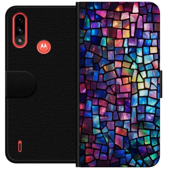iSecrets - Plånboksfodral till Motorola Moto E7 Power med Disco