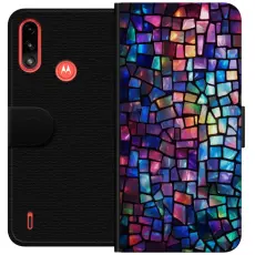 Gustaf - Pl&aring;nboksfodral till Motorola Moto E7 Power med Disco