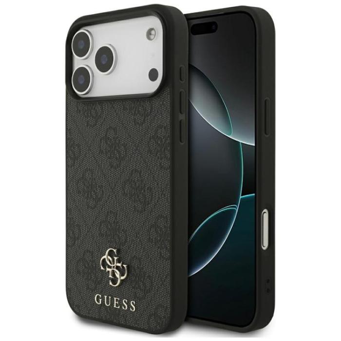 Guess - Guess iPhone 17 Pro Max Mobilskal MagSafe 4G Small Classic Logo - Svart