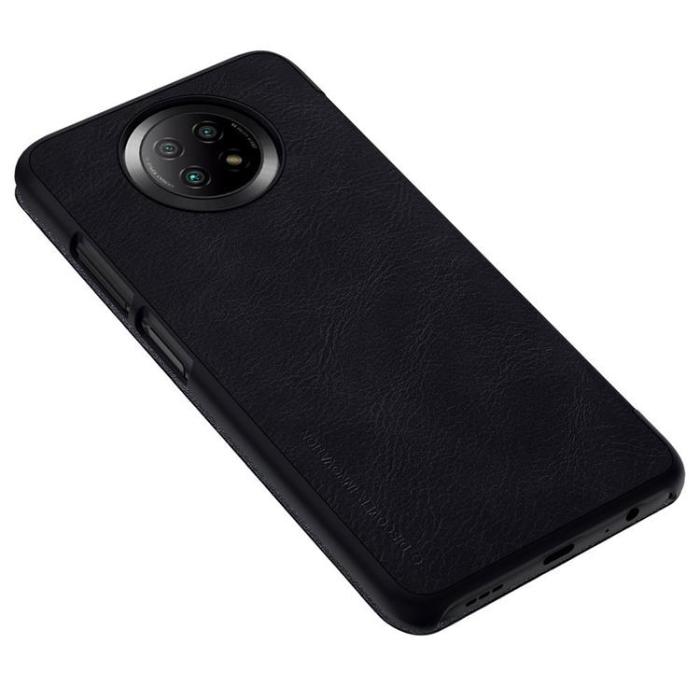 Nillkin - Nillkin Qin Läder Fodral Xiaomi Redmi Note 9T 5G - Svart