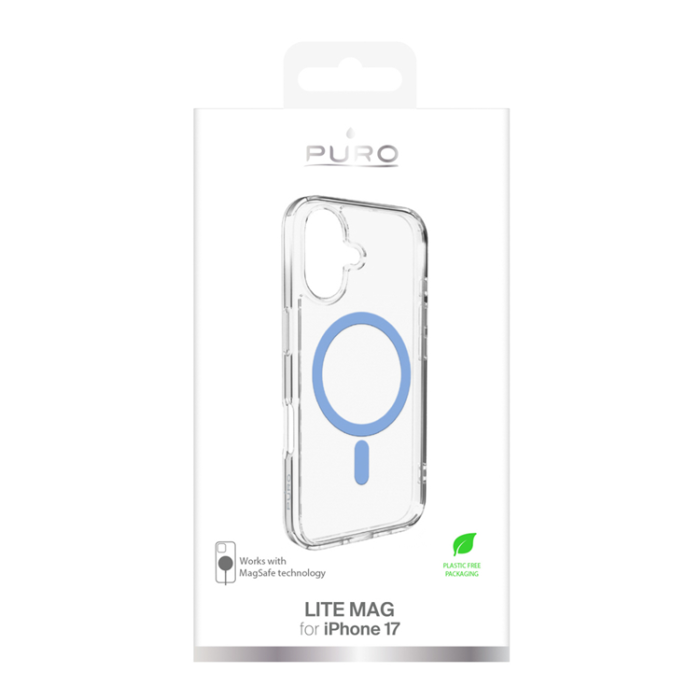 Puro - Puro iPhone 17 Mobilskal Magsafe Lite Mag - Transparent