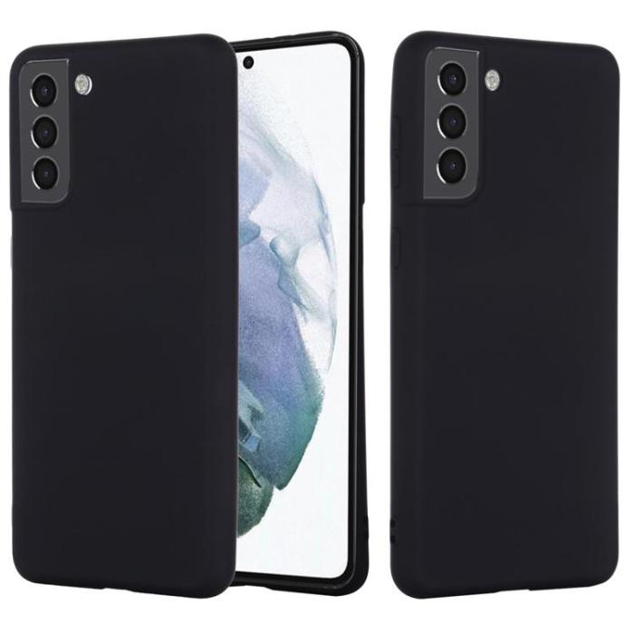 A-One Brand - Liquid Silicone Skal Galaxy S22 5G - Svart