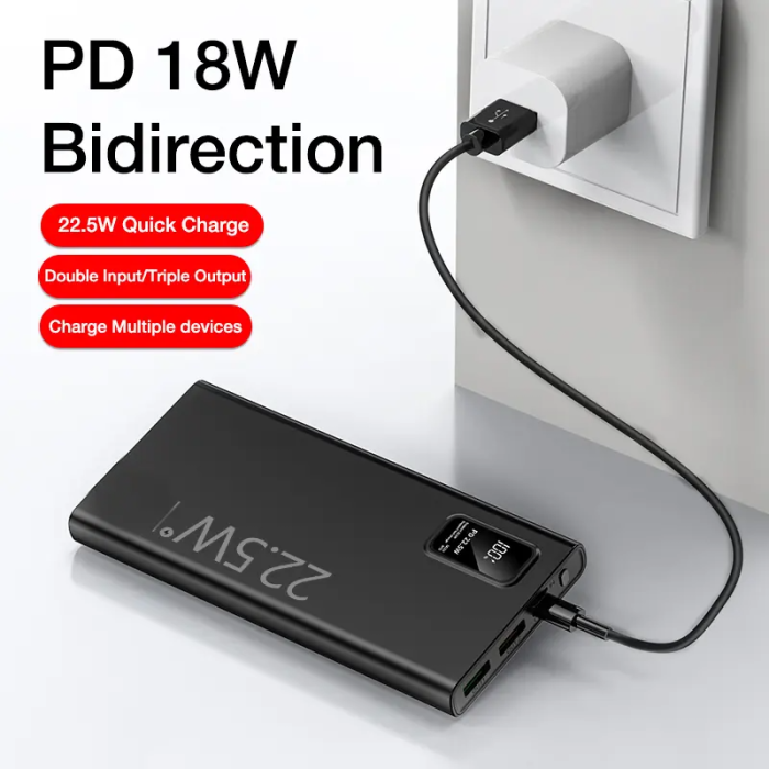 SiGN - SiGN Super Powerbank 10000 mAh, 22.5W - Svart