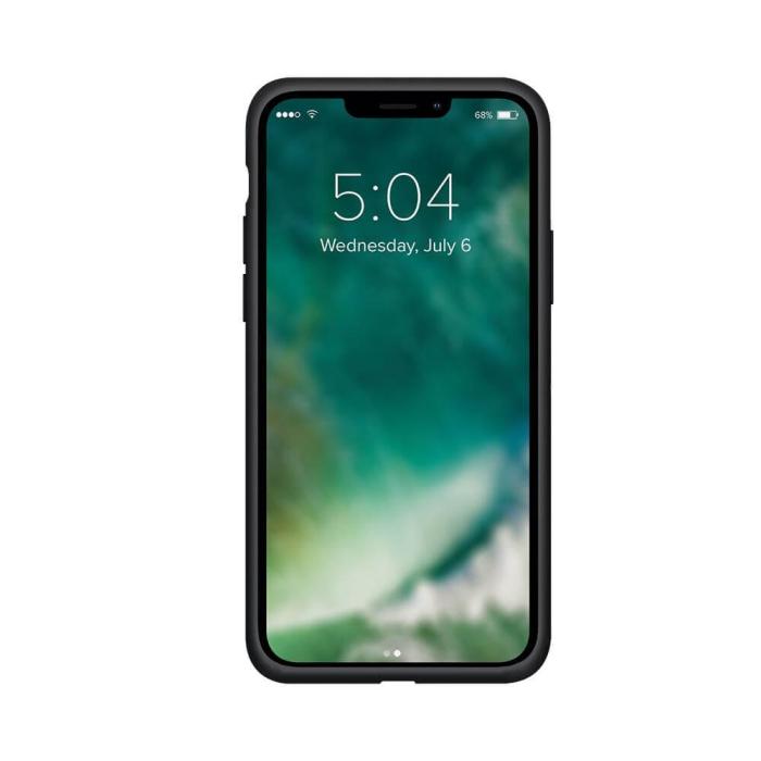 UTGATT5 - XQISIT Silikom Antibakteriell Skal till iPhone 13 Pro Svart